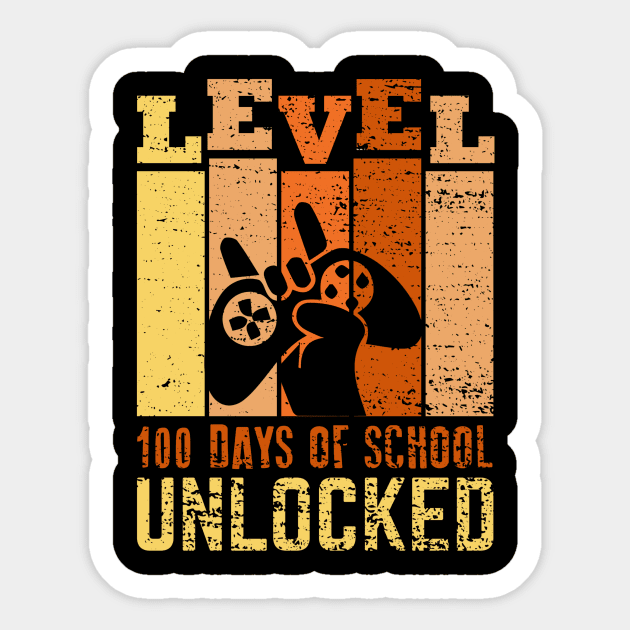 Level 100 days of school unlocked Sticker by Fun Planet